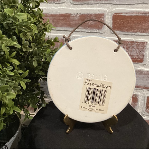 Hand Painted Ceramic Plaque by Paula - “Happiness is found in simple things” - Picture 4 of 6